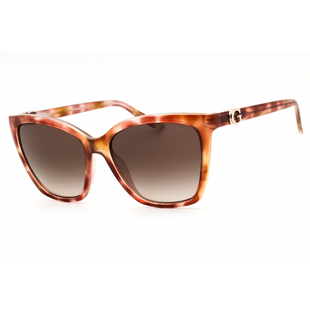 NWT Guess GU00191-47F Light Brown Rectangle 56mm Sunglasses